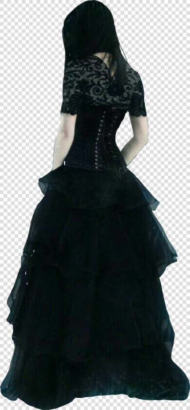  girl  dress  black  feeling  sad  waiting  dream  remember   Little Black Dress  HD Png DownloadTransparent PNG