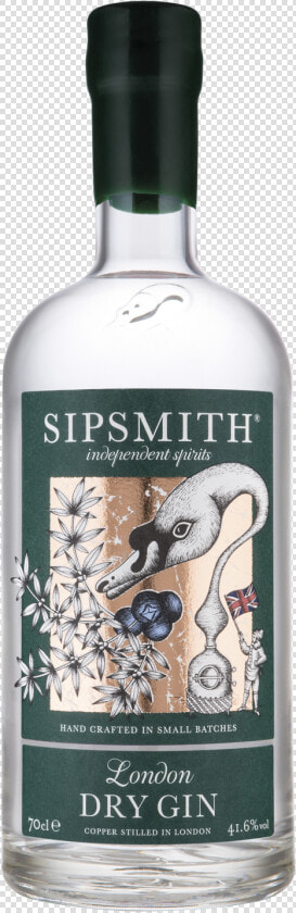 Sipsmith London Dry Gin Glass Bottle 750  HD Png DownloadTransparent PNG