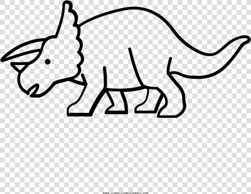 Triceratops Coloring Page   Desenhar Um Triceratops  HD Png DownloadTransparent PNG