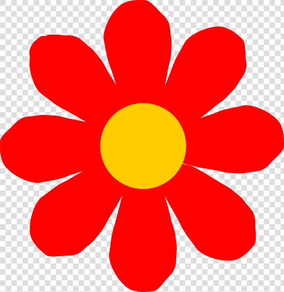 Red Flower Svg Clip Arts   Red Flower Clip Art  HD Png DownloadTransparent PNG