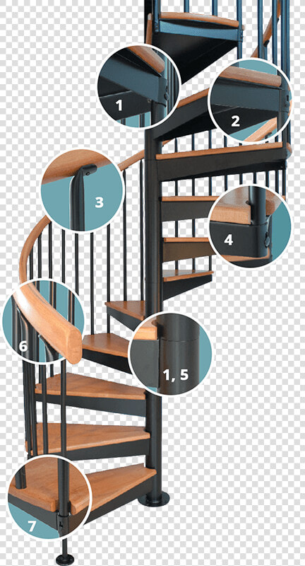 Spiral Stair Features   Spiral Staircase Design  HD Png DownloadTransparent PNG