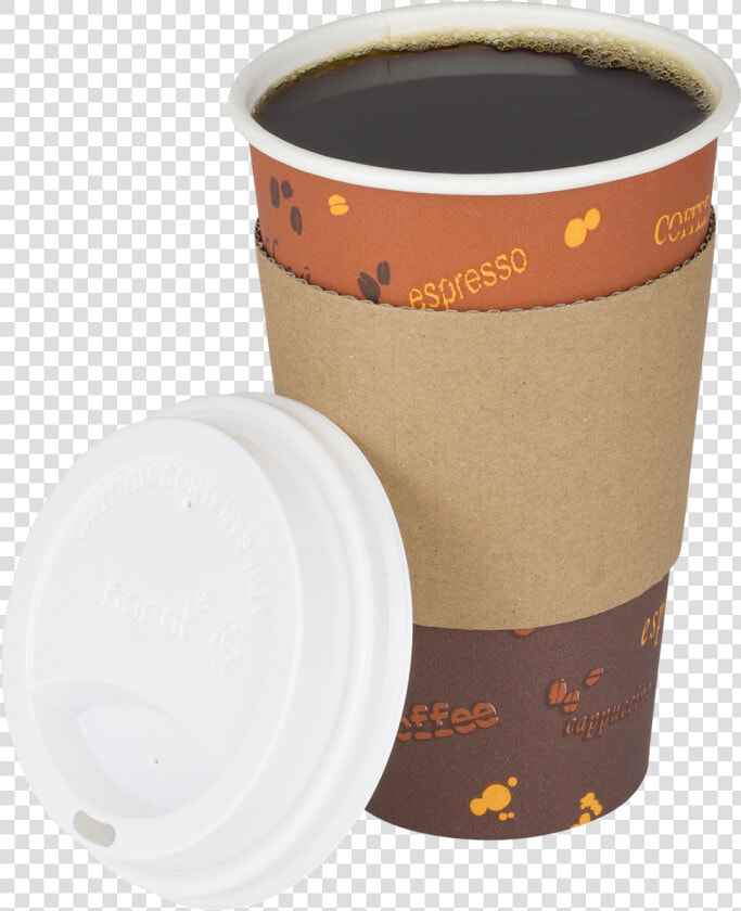 Coffee Cup Sleeve Paper Cup   Paper Coffee Cup Clipart  HD Png DownloadTransparent PNG