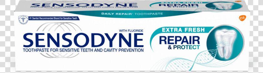 Sensodyne Repair  amp  Protect Extra Fresh Toothpaste   Sensodyne Rapid  HD Png DownloadTransparent PNG