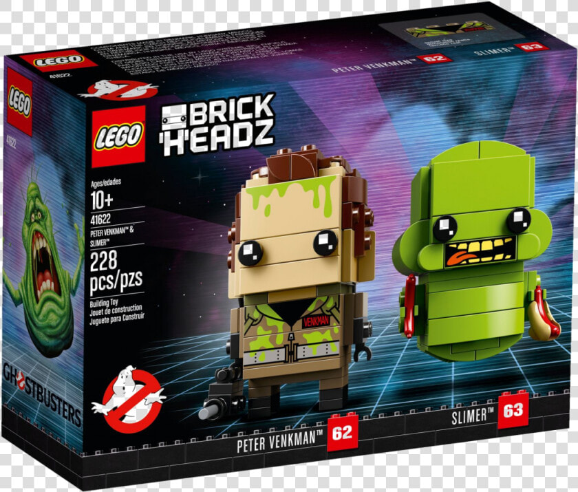 41622 Peter Venkman™  amp  Slimer™   Lego Brickheadz Ghostbusters  HD Png DownloadTransparent PNG