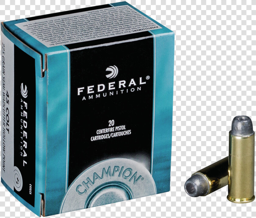 Federal 45 Colt Ammunition Champion C45lca 225 Grain   Federal  HD Png DownloadTransparent PNG