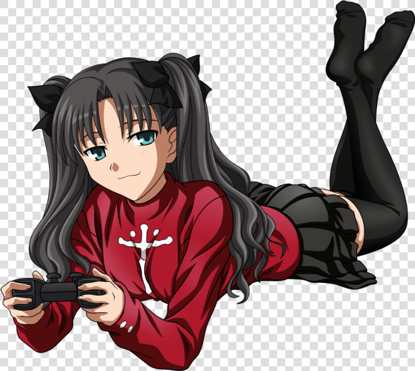  animepng   Rin Tohsaka Gaming  Transparent PngTransparent PNG