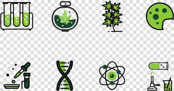 Cannabis Testing Icons Laboratory Marijuana Green Testing   Cannabis Icons  HD Png DownloadTransparent PNG