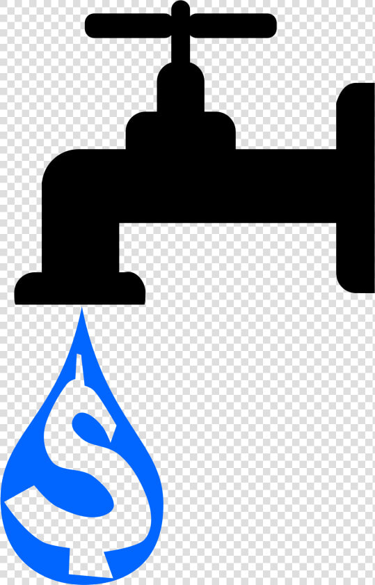 Dripping Water Cliparts   Faucet Bitcoin  HD Png DownloadTransparent PNG