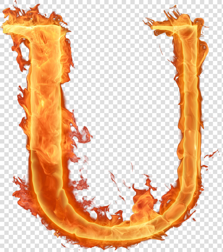 Transparent Fogos Png   Fire Letter U Png  Png DownloadTransparent PNG