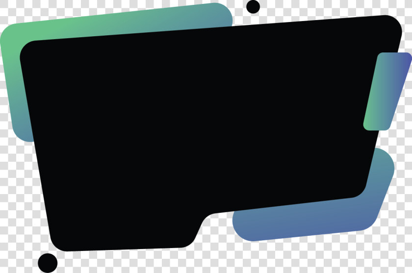 Black Banner With Green Blue Gradient Abstract   Flat Panel Display  HD Png DownloadTransparent PNG