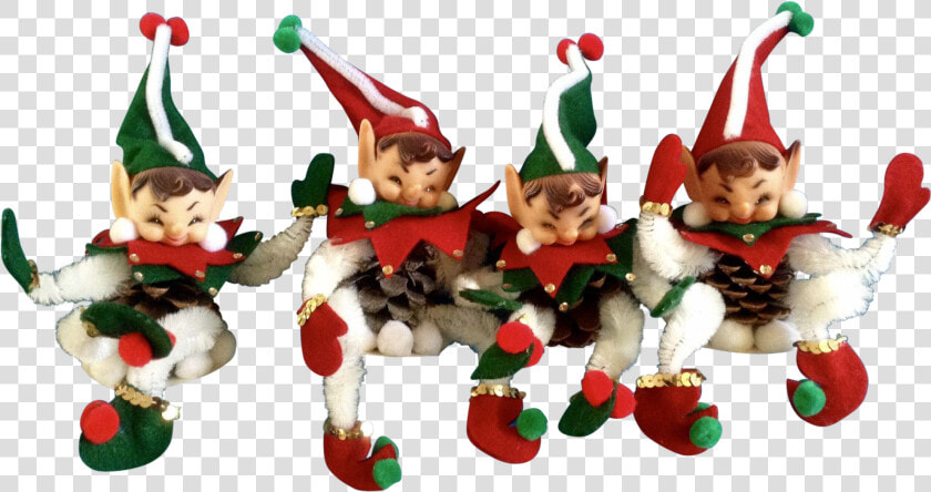 Vintage Christmas Rubber Face Pixie Elf Pipe Cleaner   Christmas Elf  HD Png DownloadTransparent PNG