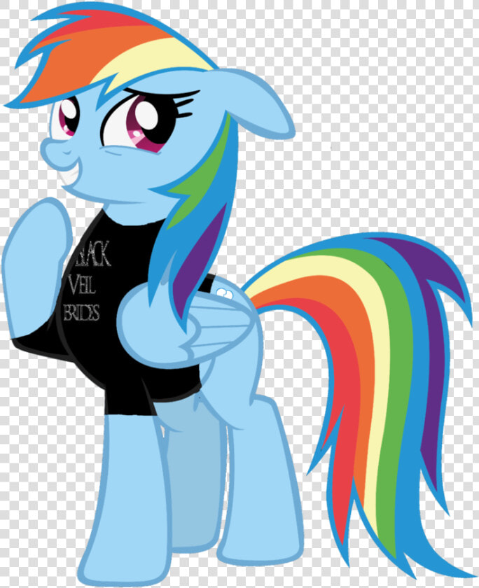 Rainbow Dashblack Veil Brides Vector By Nightwishlunacz   Rainbow Dash Salute  HD Png DownloadTransparent PNG