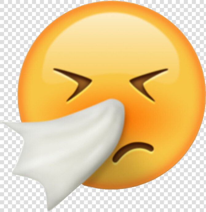 Sick Smiley Face Images   Sneeze Emoji  HD Png DownloadTransparent PNG