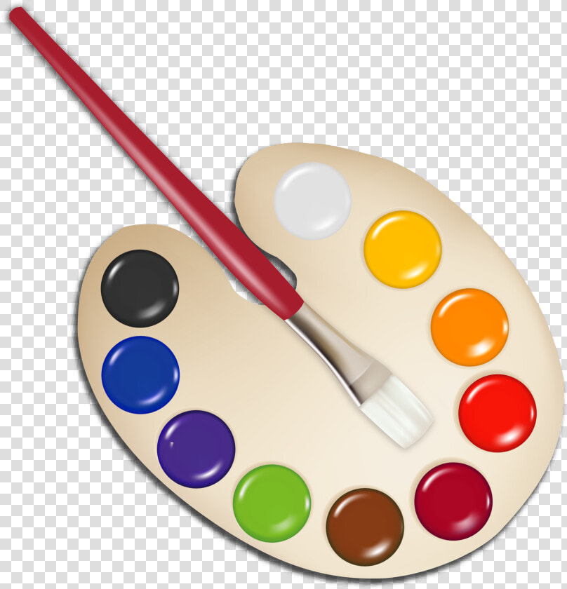 With Paint Brush Png   Paint Palette No Background  Transparent PngTransparent PNG