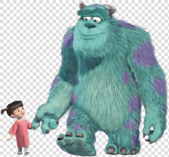 Sulley And Boo Hand In Hand   James P Sullivan And Boo  HD Png DownloadTransparent PNG