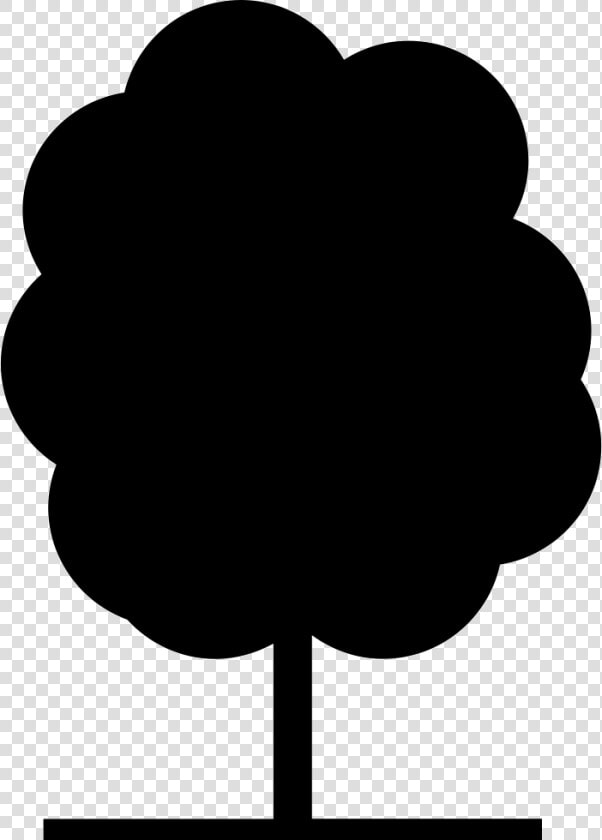 Clip Art Tree Silhouette Flowering Plant Leaf  HD Png DownloadTransparent PNG