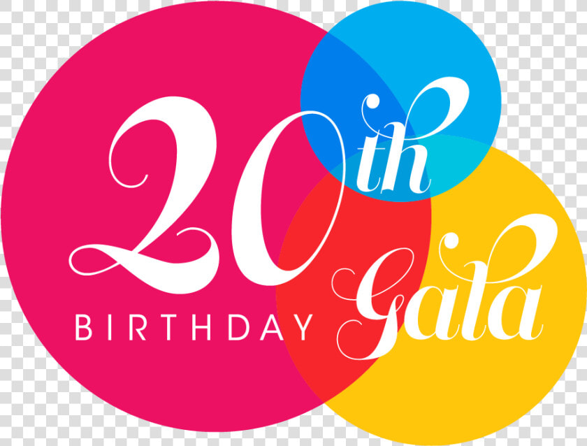 Birthday Gala Logo Web Wht Txt   Happy 20th Birthday Png  Transparent PngTransparent PNG