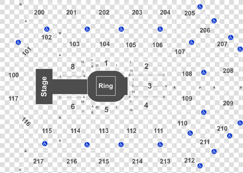 Mohegan Sun Arena Seating Chart  HD Png DownloadTransparent PNG