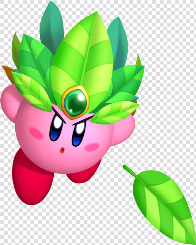 Kirby Launching Deadly Leaves From His Leaf Crown   Kirby Return To Dreamland Leaf  HD Png DownloadTransparent PNG