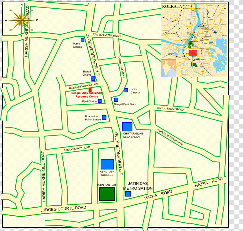 Kolkata Seagull Arts Location   Map  HD Png DownloadTransparent PNG