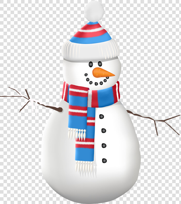 Snowman Hat And Scarf Transparent Clip Art Image​  HD Png DownloadTransparent PNG