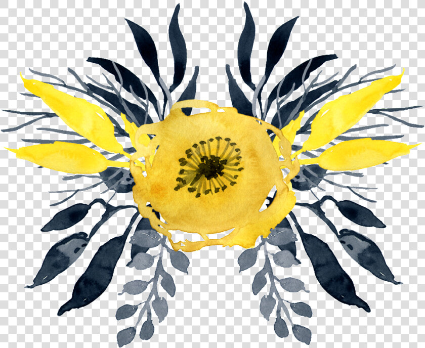 This Graphics Is Watercolor Yellow Flower About Watercolor    Watercolor Yellow Flower Full Hd Png  Transparent PngTransparent PNG