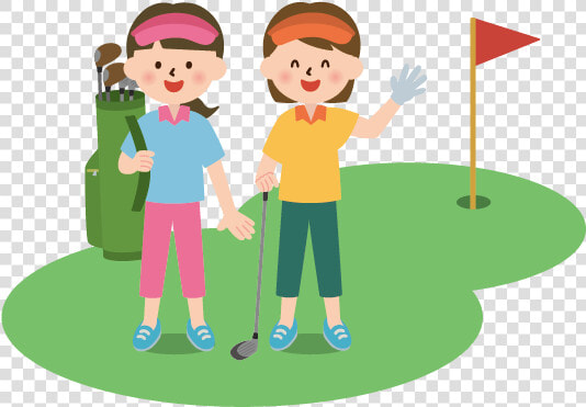 Golf Course Golfer   Illustration  HD Png DownloadTransparent PNG