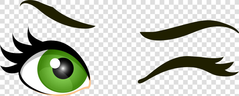 Green Clipart Green Eye Cute Borders Vectors Animated   Winking Eye Png  Transparent PngTransparent PNG