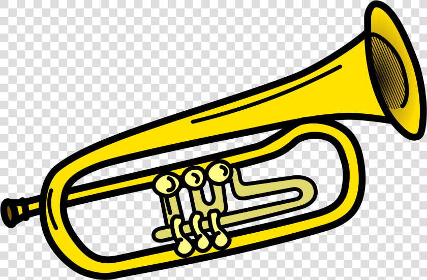 Transparent Trumpets Png   Trumpet Black And White Clipart  Png DownloadTransparent PNG