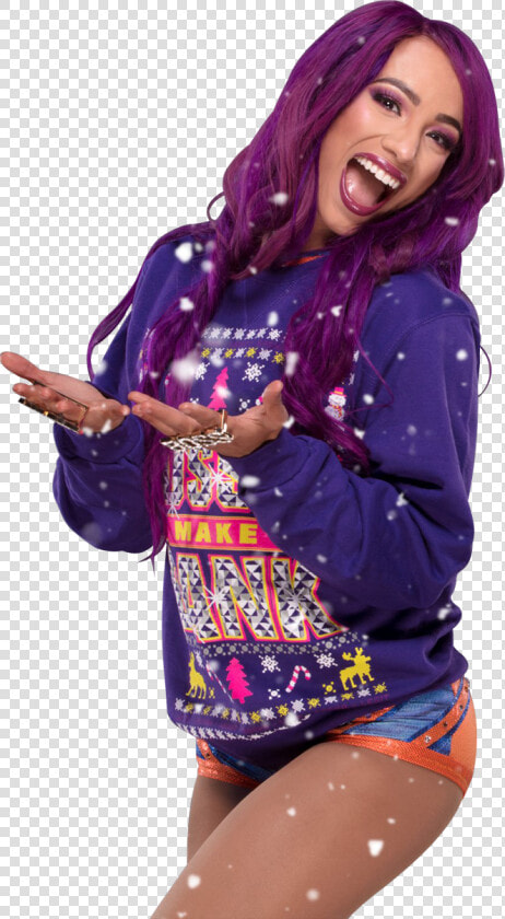 Sasha Banks Lineart   Sasha Banks Christmas Sweater  HD Png DownloadTransparent PNG