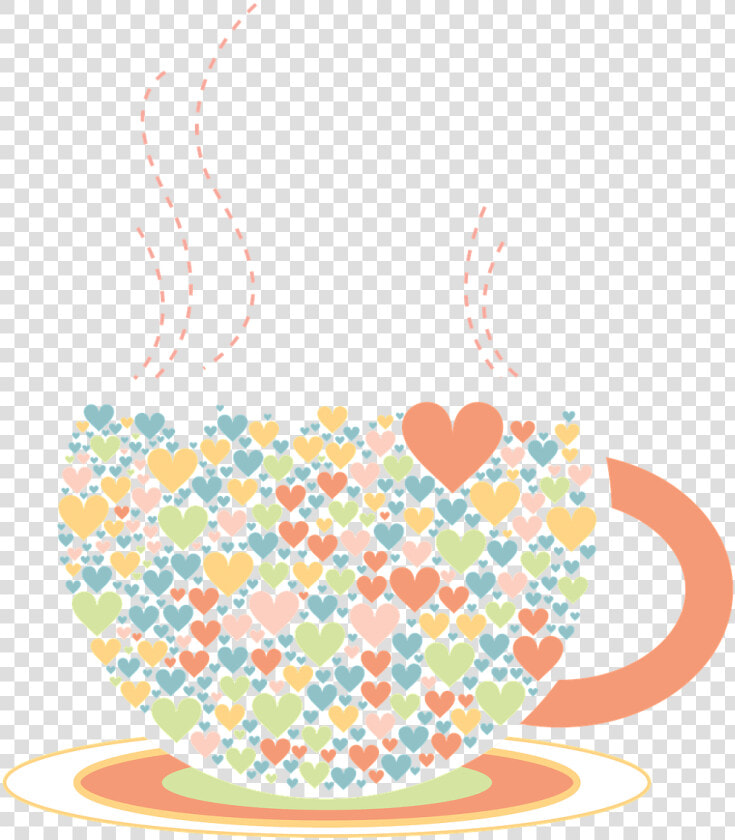 Cup Hearts Drawing   International Womens Day Tea  HD Png DownloadTransparent PNG