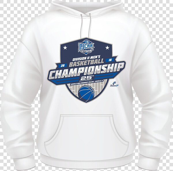 2018 Njcaa Men S Basketball Dii Championship White   Hoodie  HD Png DownloadTransparent PNG