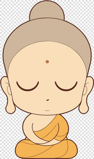 Clipart Baby Buddha   Buddhist Monk Cartoon Png  Transparent PngTransparent PNG