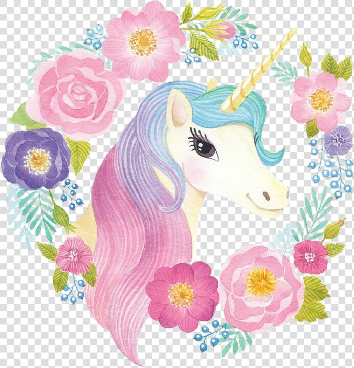 Unicorn Clipart Floral   Don T Stop Believing Unicorn  HD Png DownloadTransparent PNG