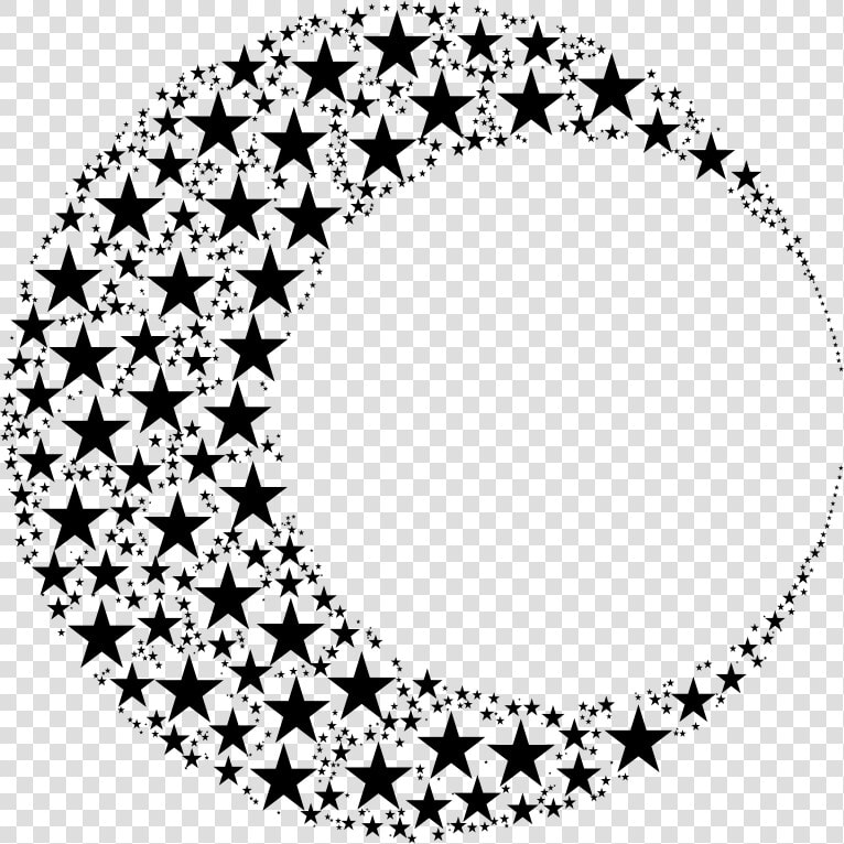 Crescent Moon Of Stars   Crescent Moon And Stars Clipart  HD Png DownloadTransparent PNG