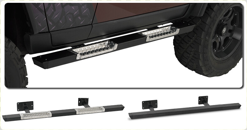 Warrior Products Rock Bar W aluminum Black Diamond   Fj Cruiser Rock Bars Warrior  HD Png DownloadTransparent PNG