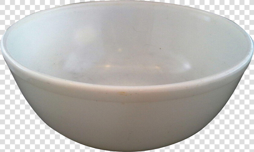 Pyrex Opal White Milk Glass 404 4 Qt Mixing Bowl Unmarked   Bowl  HD Png DownloadTransparent PNG