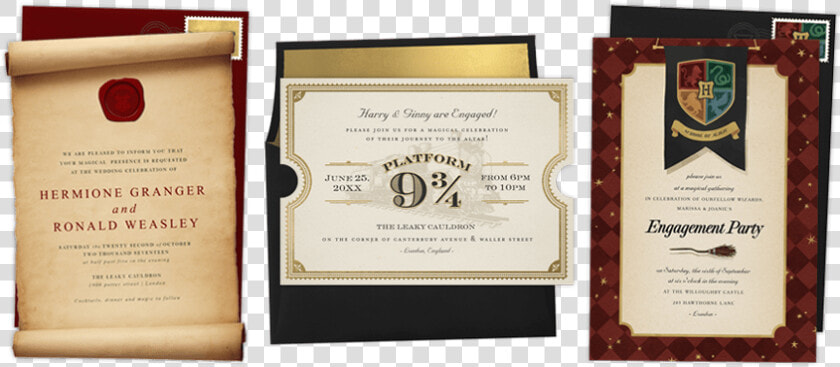 Harry Potter Evite   Harry Potter Wedding Invite  HD Png DownloadTransparent PNG