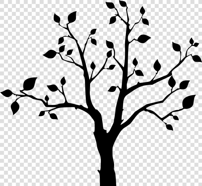 Save The Trees Sticker Clipart   Png Download   Cherry Blossom Tree Silhouette  Transparent PngTransparent PNG