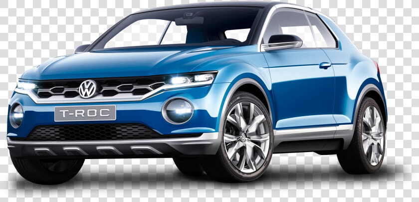 Blue Volkswagen T Roc Car   T Roc Volkswagen Price In India  HD Png DownloadTransparent PNG