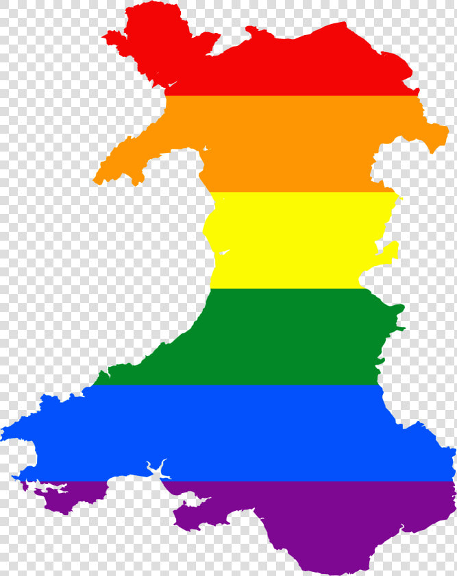 Lgbt Flag Map Of Wales   2017 General Election Wales  HD Png DownloadTransparent PNG