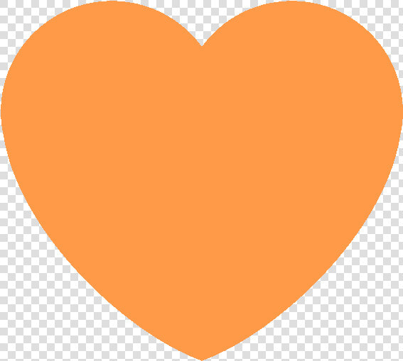 Orange Heart Discord Emoji   Orange Heart  HD Png DownloadTransparent PNG