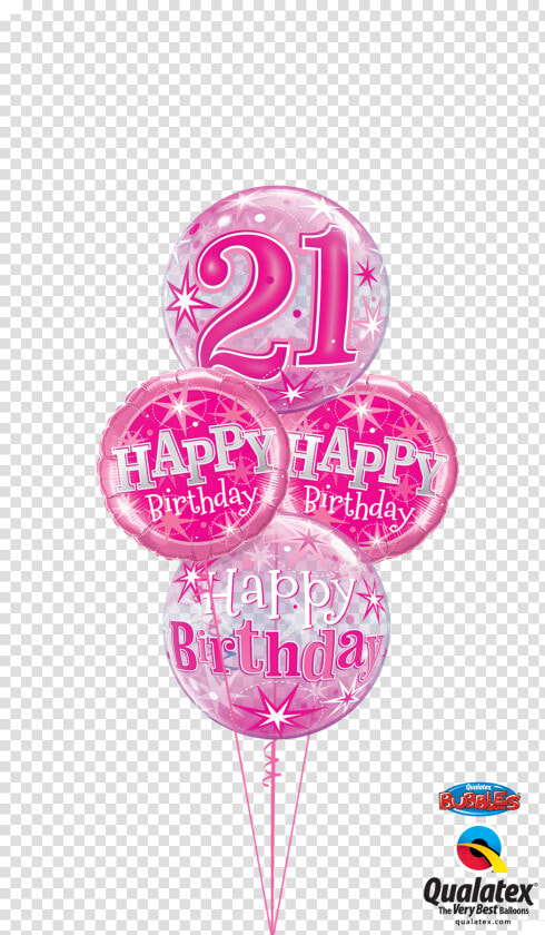 Pink 21st Birthday   Pink Happy 21st Birthday  HD Png DownloadTransparent PNG