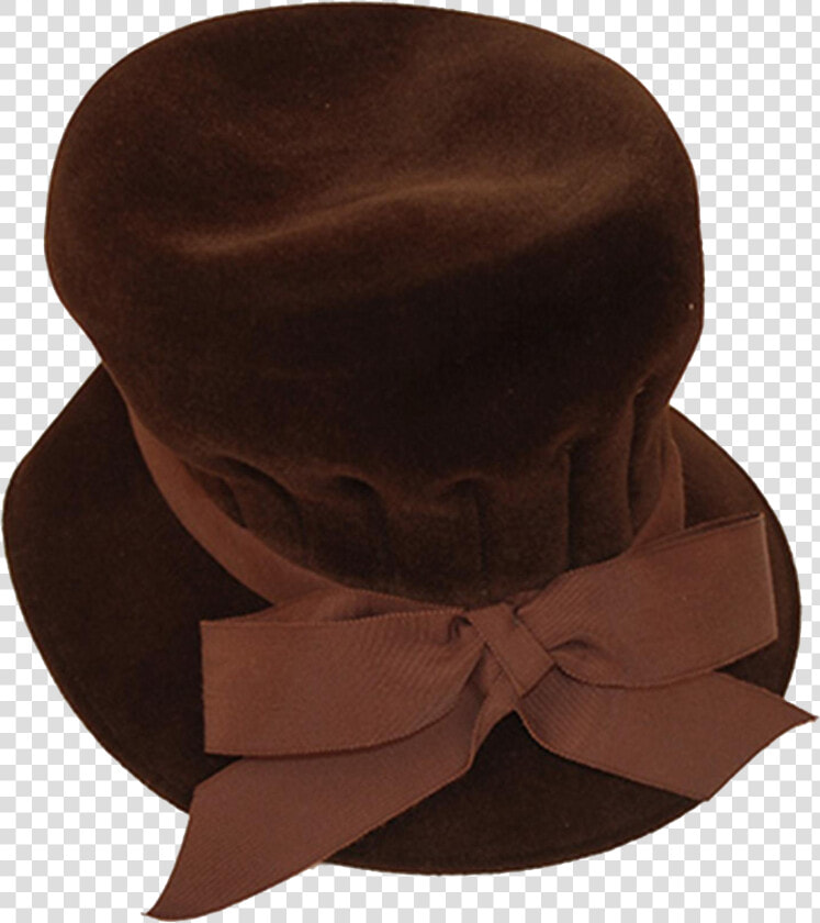 Lovely Tall Hat In Luscious Brown Velvet Approx   Cap  HD Png DownloadTransparent PNG