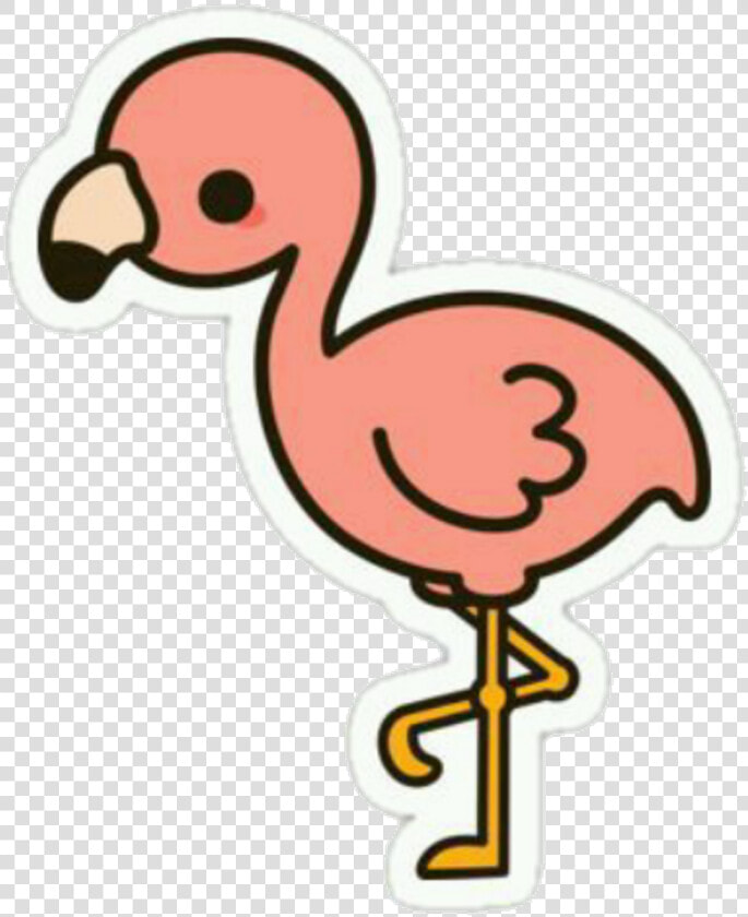 Cute Flamingos Clipart   Png Download   Cute Flamingo Drawings Easy  Transparent PngTransparent PNG