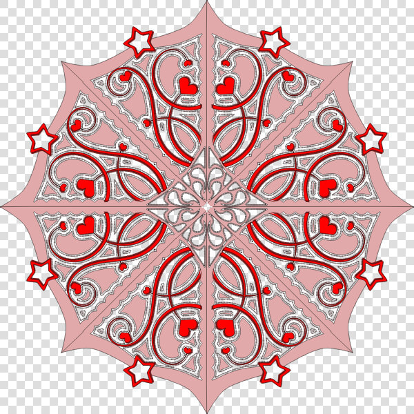 Vector Image Of Decorated Snow Flake   Circle  HD Png DownloadTransparent PNG