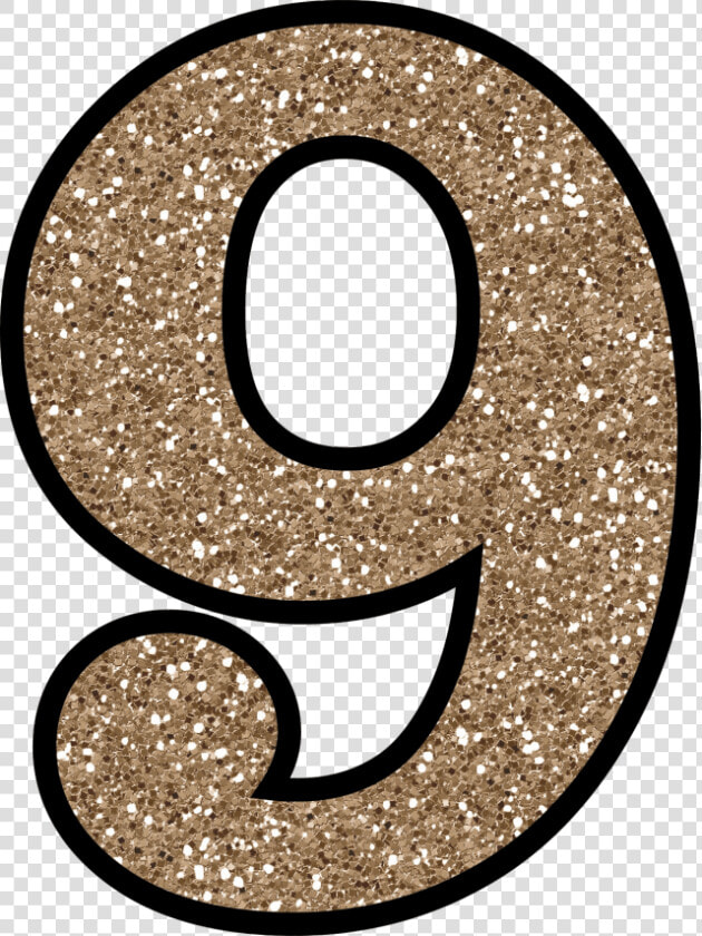 Sparkling Number   Glitter Number 9  HD Png DownloadTransparent PNG