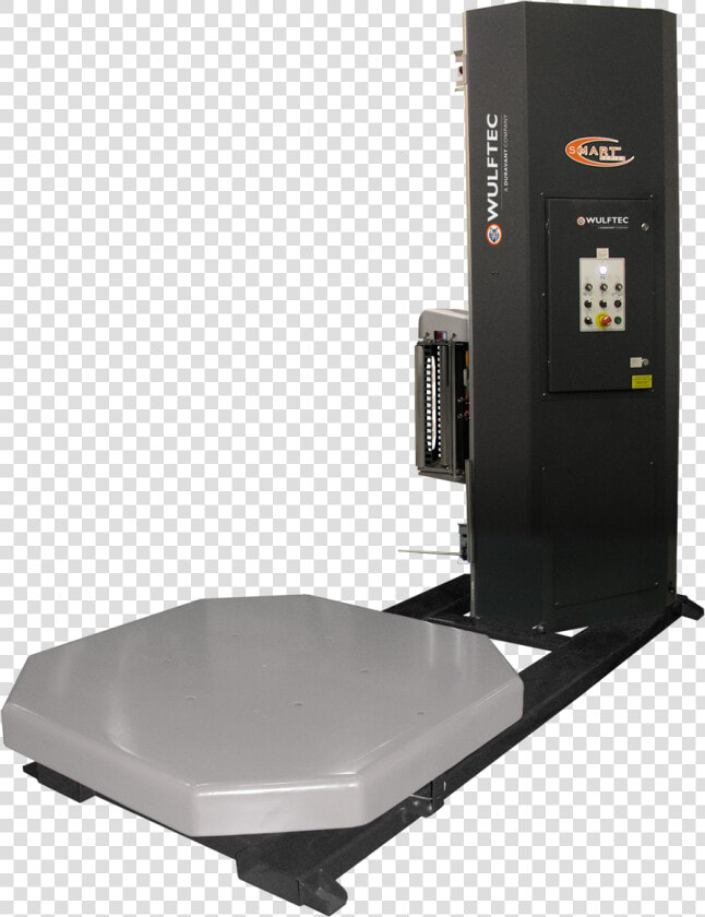 Semi Automatic Turntable Stretch Wrapper   Wulftec International  HD Png DownloadTransparent PNG