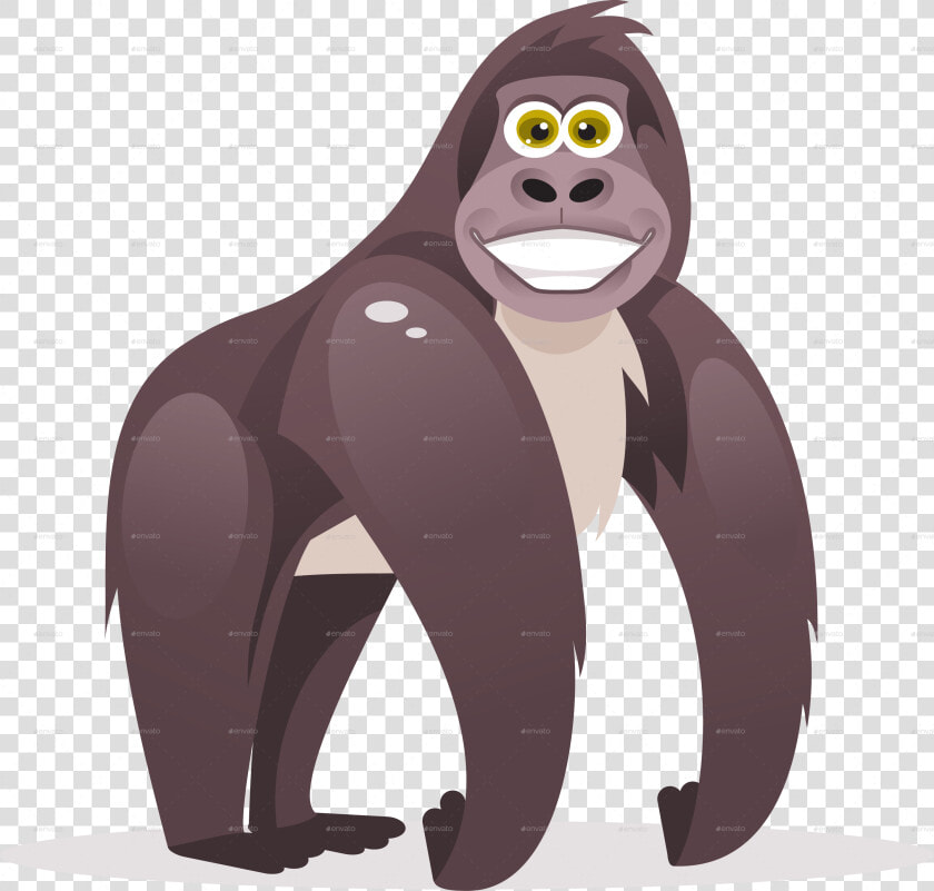 Transparent Gorilla Face Clipart   Gorilla Cartoon Png  Png DownloadTransparent PNG