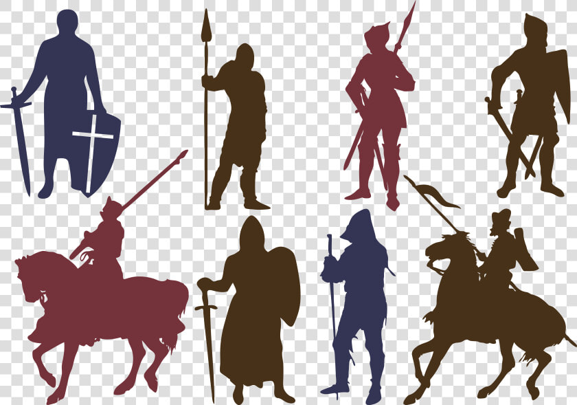 Silhouette Knights Templar Download Icon   Knight Silhouette  HD Png DownloadTransparent PNG